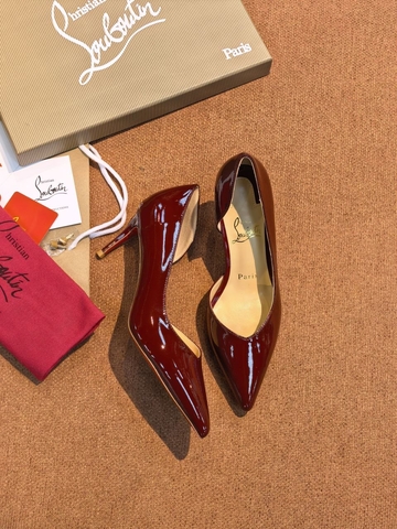 Christian Louboutin туфли женские натуральная кожа летние весенние / осенние красные премиум 604132XP