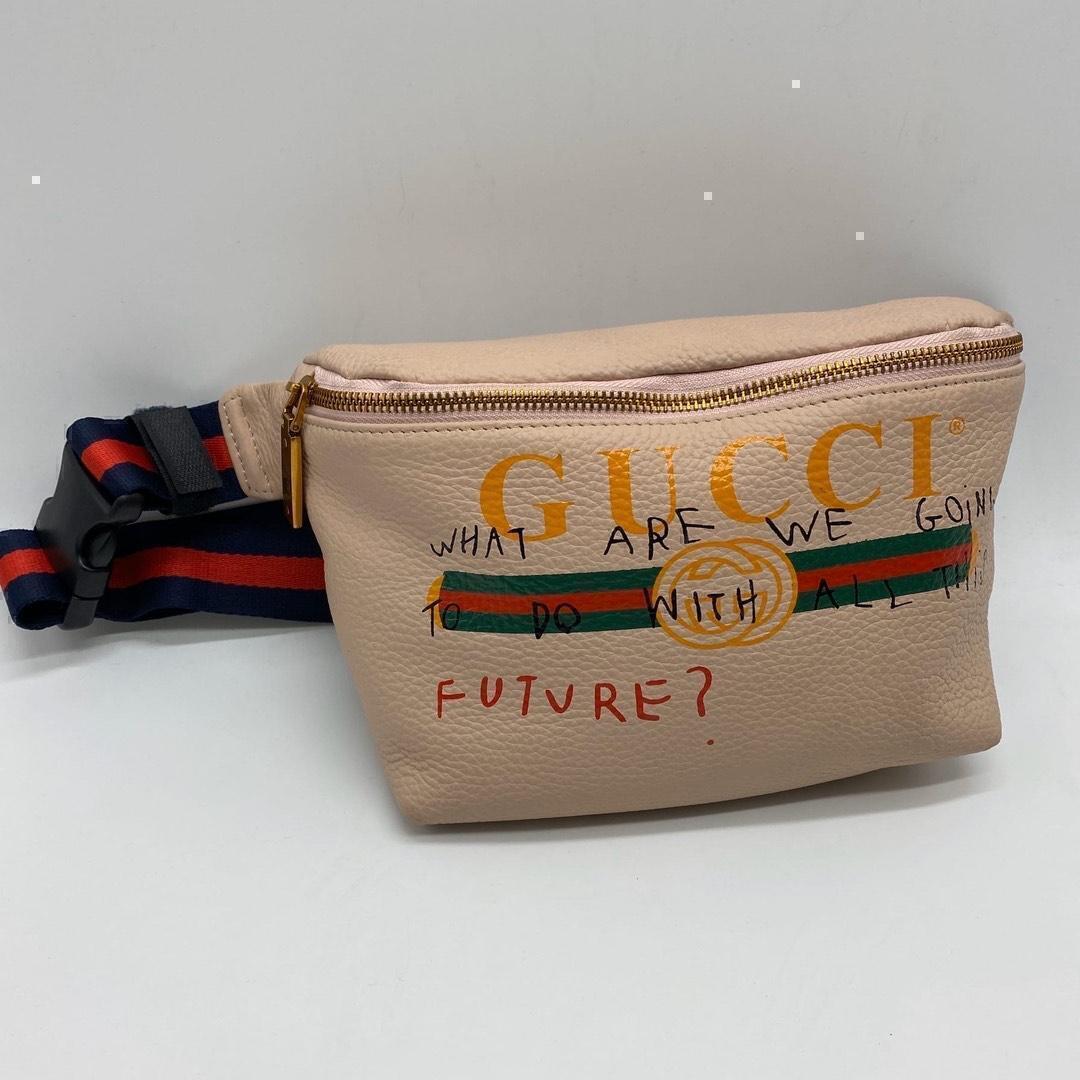 Gucci сумка бежевый натуральная кожа  в «Globestyle» арт.9355AO